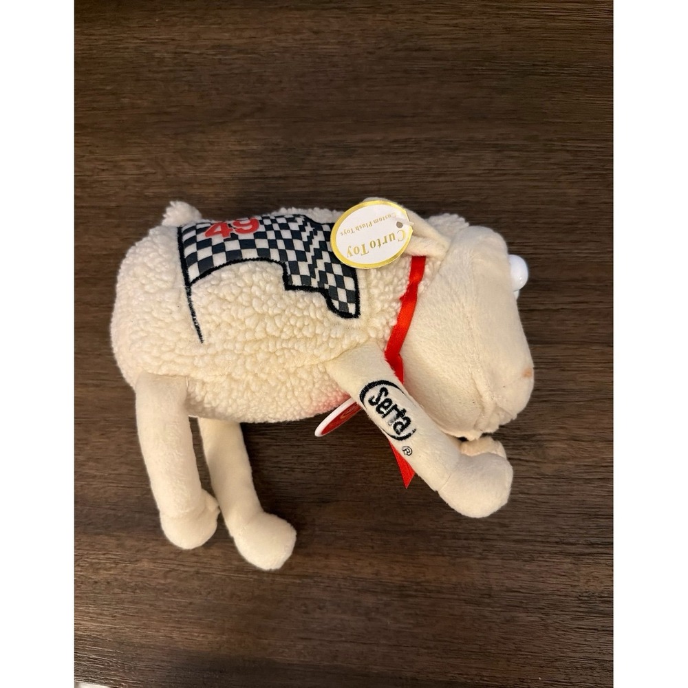 Serta Mattress Sheep Plush Doll Stuffed Animal number 49 brent sherman edition